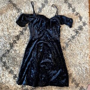 American Eagle Elegant Blue Velvet Dress XS NEW